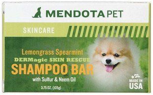 Шампунь із лемонграсом і м'ятою в брикеті DERMagic Skin Rescue Shampoo Bar Lemongrass/Spearmint 105 г 408 фото
