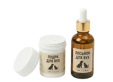 Догляд за вухами (пудра/лосьйон)