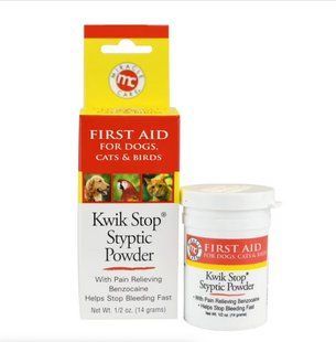 Порошок для зупинки кровотечі в собак, кішок і птахів Miracle Care Kwik Stop Styptic Powder 14 г 2739830527 фото