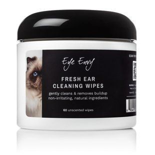 Вологі серветки Eye Envy для чищення вух для котів 60 шт 2693351452 фото