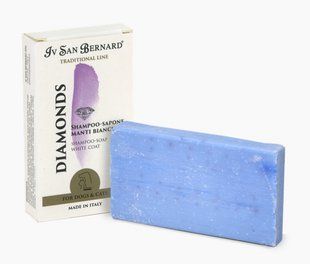 Шампунь-мило Iv San Bernard Diamonds для білої шерсті брикет 75 г 1748709824 фото